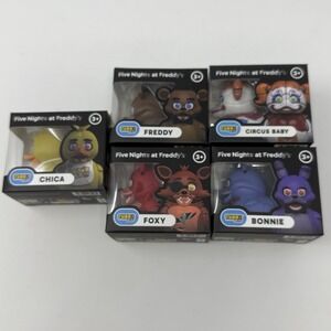 Mini Tubbz Cosplay Rubber Duck 2" Five Nights At Freddy's New Set Of 5